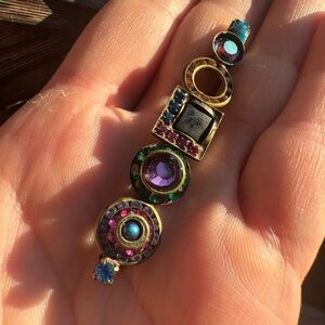 Vintage SORRELLI crystal brooch pin